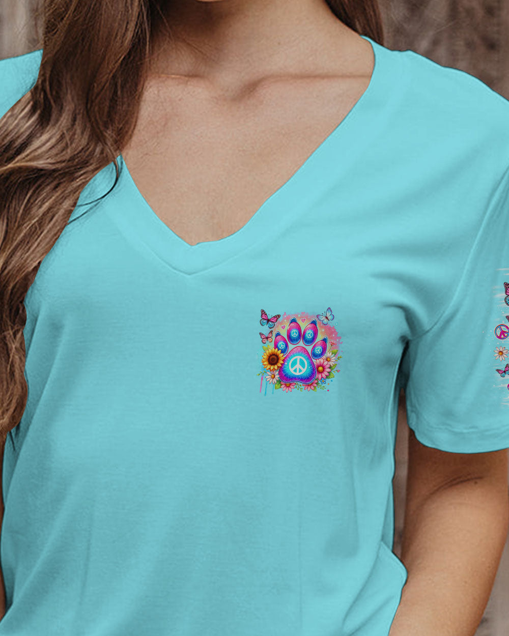 THE ROAD TO MY HEART DOG PAW ALL OVER PRINT - TLNO1706245