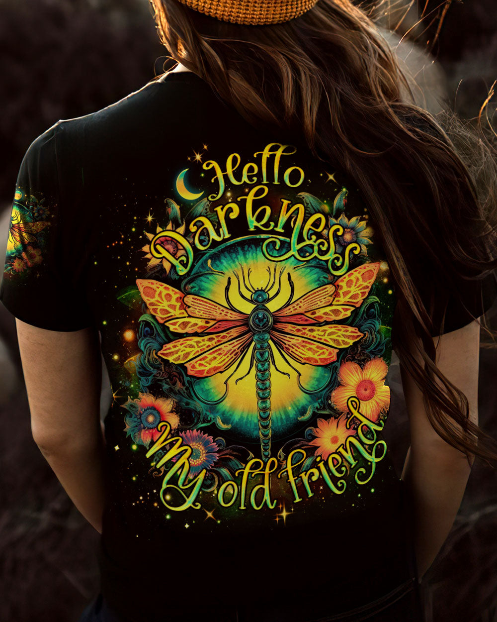 HELLO DARKNESS MY OLD FRIEND DRAGONFLY ALL OVER PRINT - TLNO1707234