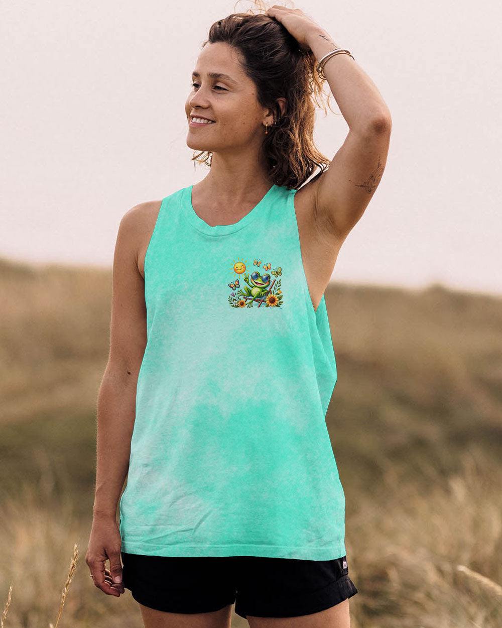 JUST BREATHE FROG ALL OVER PRINT - TLNO1707243