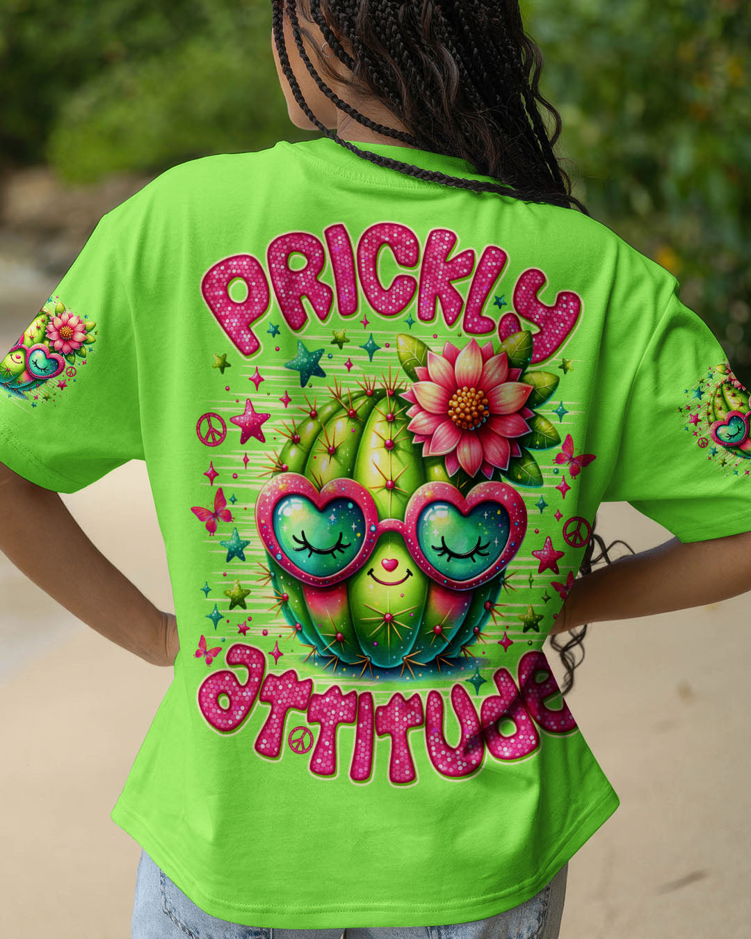 PRICKLY ATTITUDE CACTUS ALL OVER PRINT - TLNO1709252