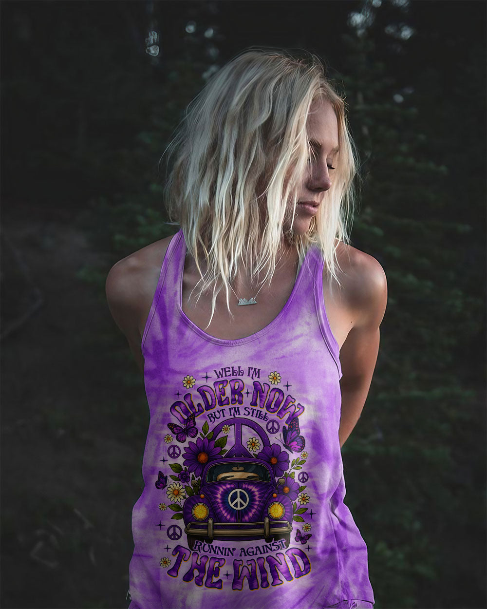 RUNNING AGAINST THE WIND CAR TIE DYE ALL OVER PRINT - TLNO1711251