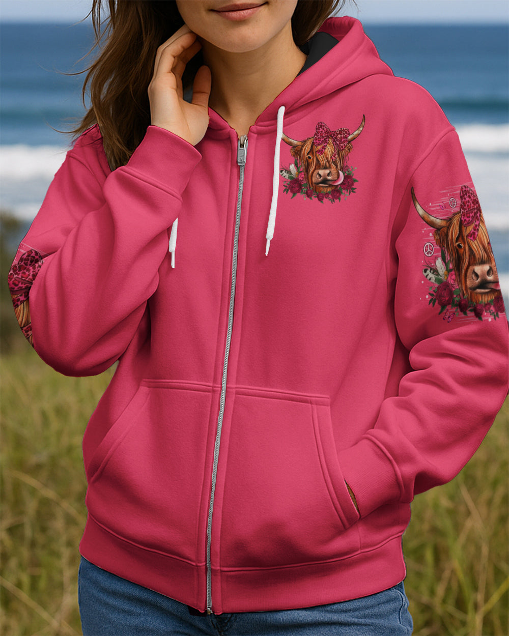 APPARENTLY I HAVE AN ATTITUDE WHO KNEW COW ALL OVER PRINT  - TLNO1712251