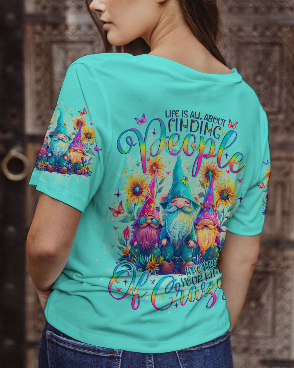 YOUR KIND OF CRAZY GNOME ALL OVER PRINT - TLNO1803241