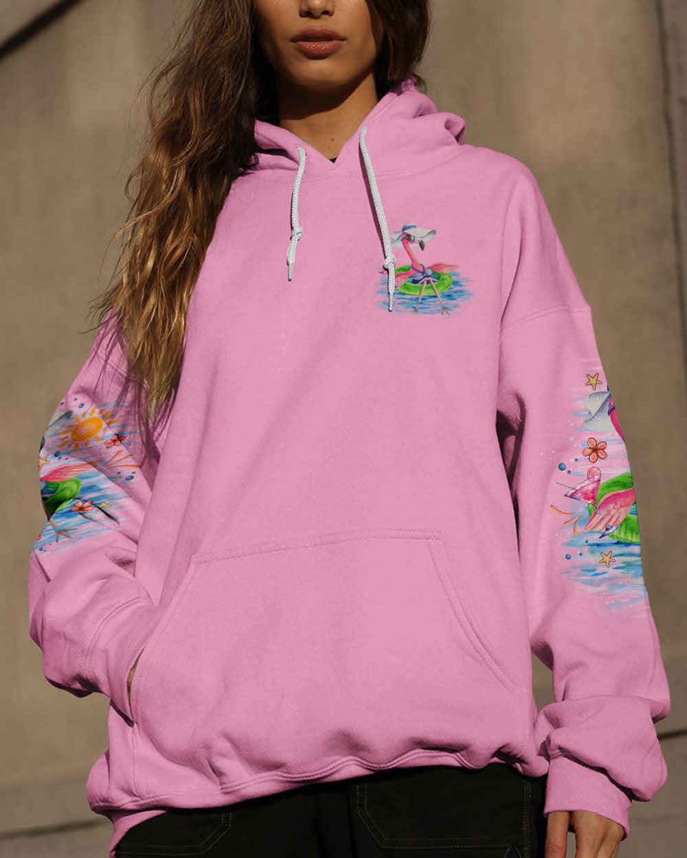 PRETTY IN PINK FLAMINGO ALL OVER PRINT - TLNO1806242