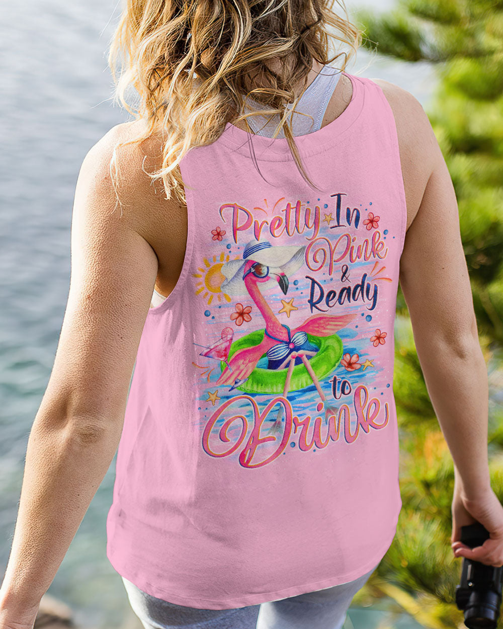 PRETTY IN PINK FLAMINGO ALL OVER PRINT - TLNO1806242
