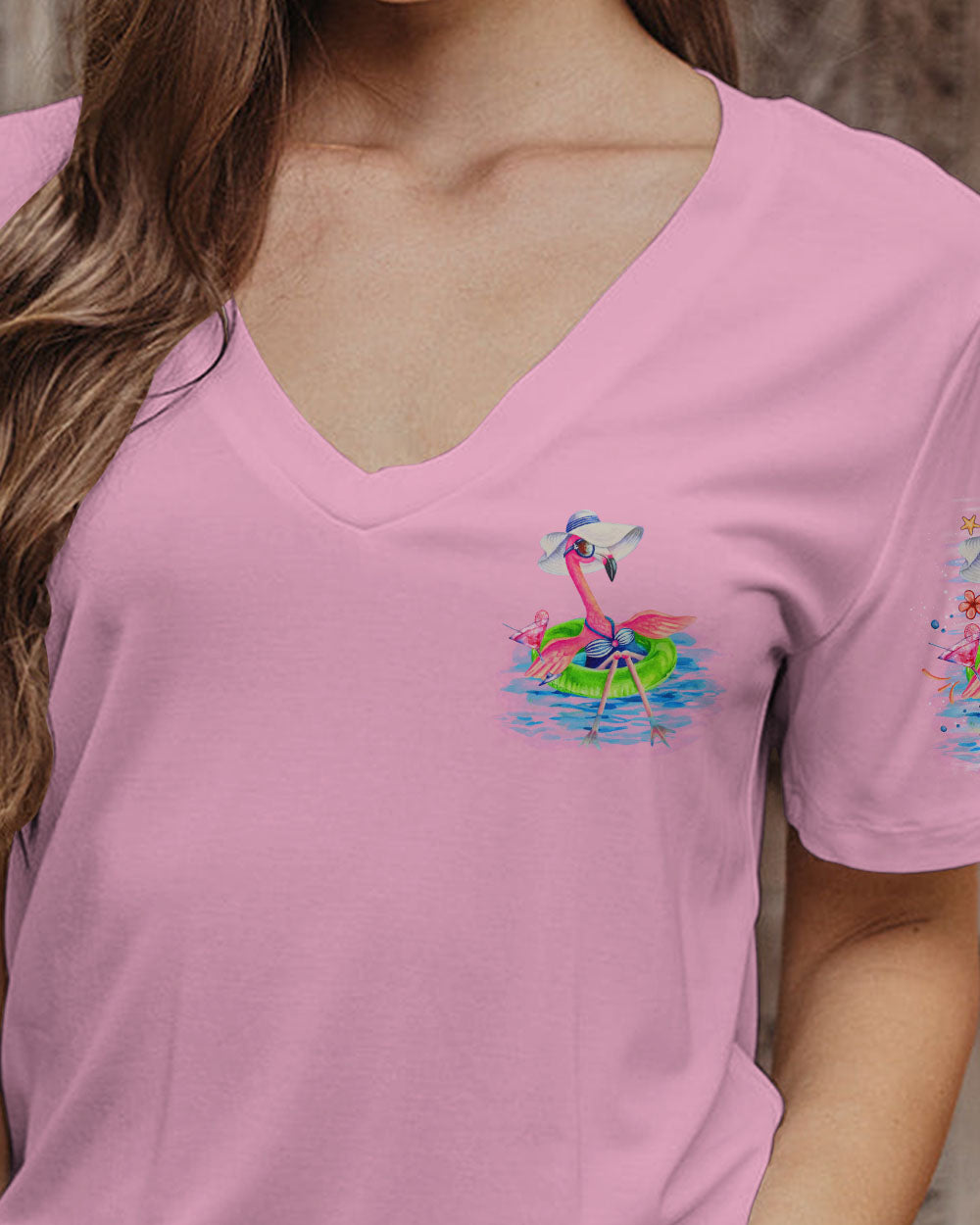 PRETTY IN PINK FLAMINGO ALL OVER PRINT - TLNO1806242