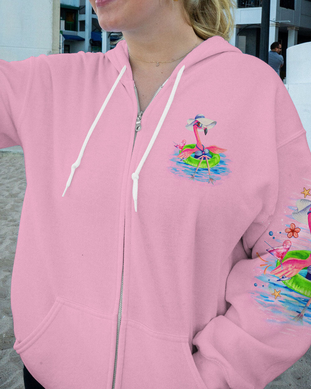 PRETTY IN PINK FLAMINGO ALL OVER PRINT - TLNO1806242