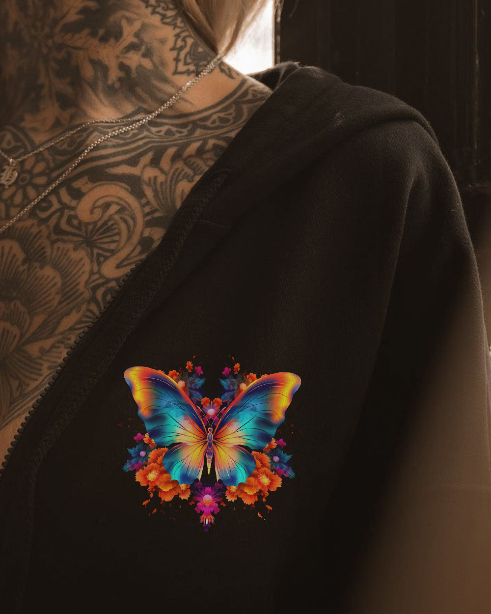I BELIEVE THERE ARE ANGELS AMONG US BUTTERFLY ALL OVER PRINT - TLNO1807231