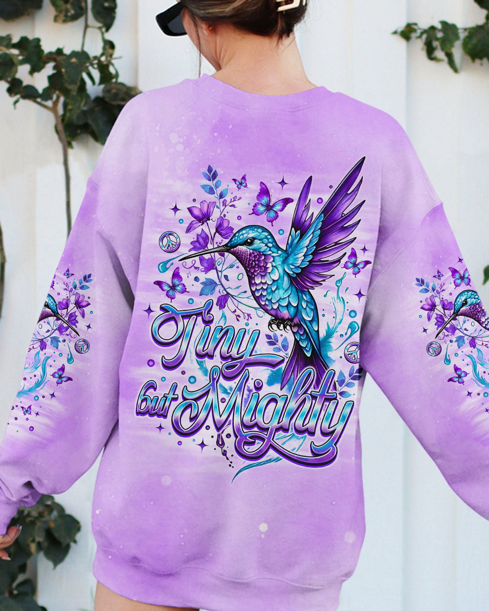 TINY BUT MIGHTY HUMMINGBIRD ALL OVER PRINT - TLNO1809251