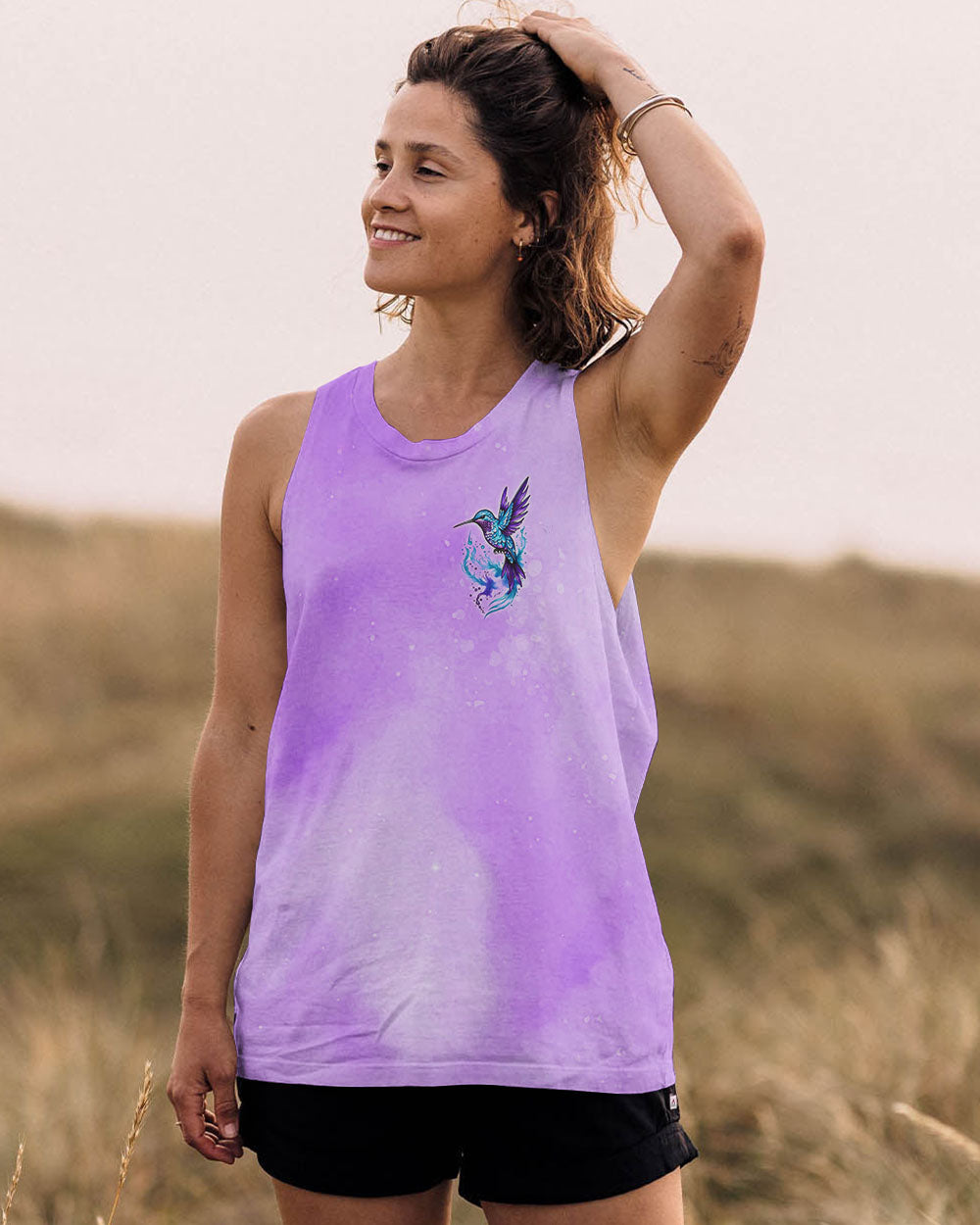 TINY BUT MIGHTY HUMMINGBIRD ALL OVER PRINT - TLNO1809251