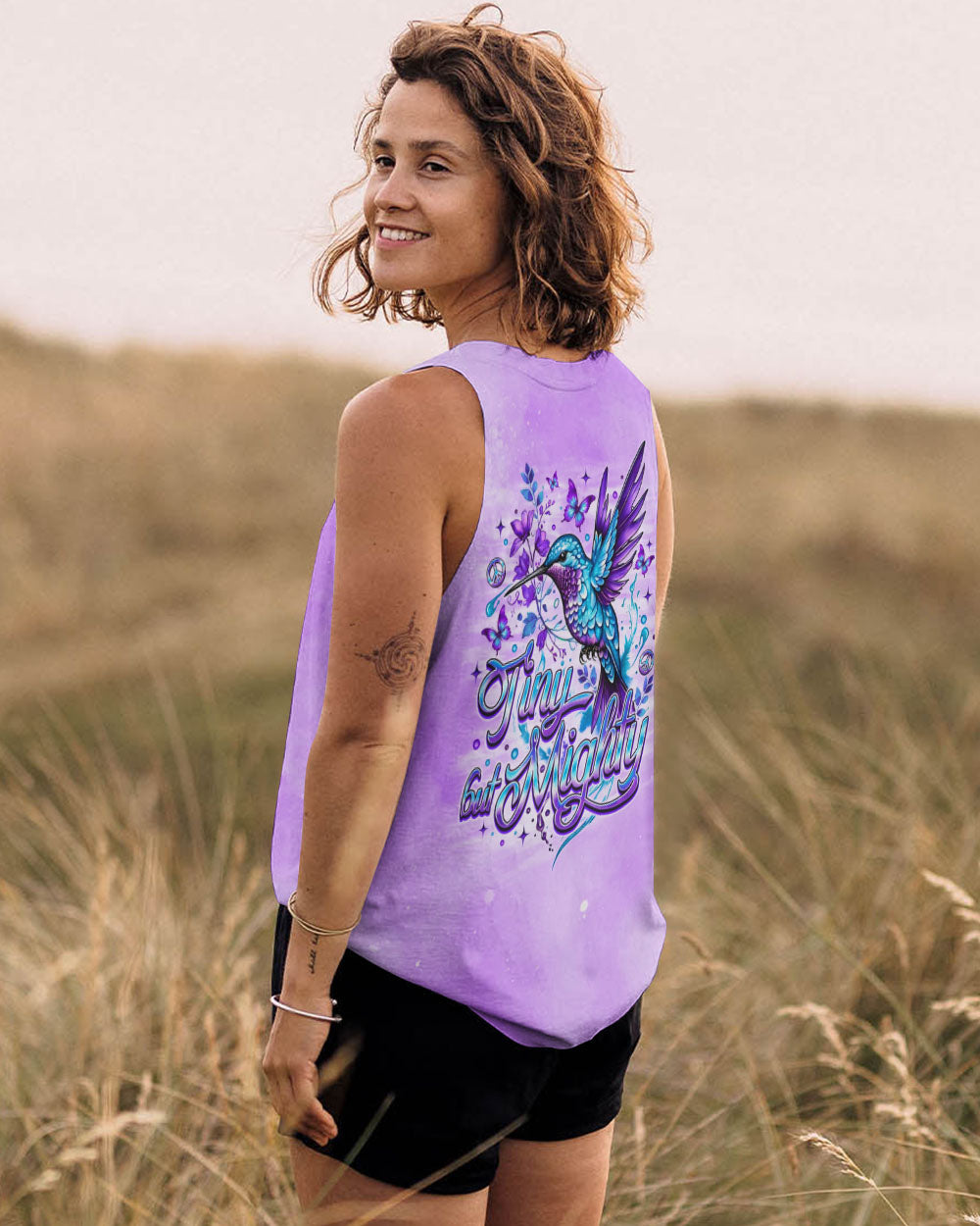 TINY BUT MIGHTY HUMMINGBIRD ALL OVER PRINT - TLNO1809251