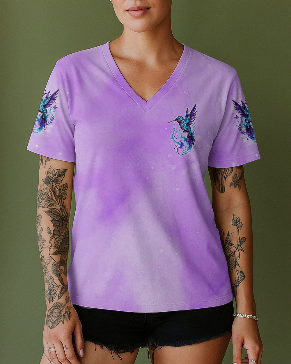 TINY BUT MIGHTY HUMMINGBIRD ALL OVER PRINT - TLNO1809251