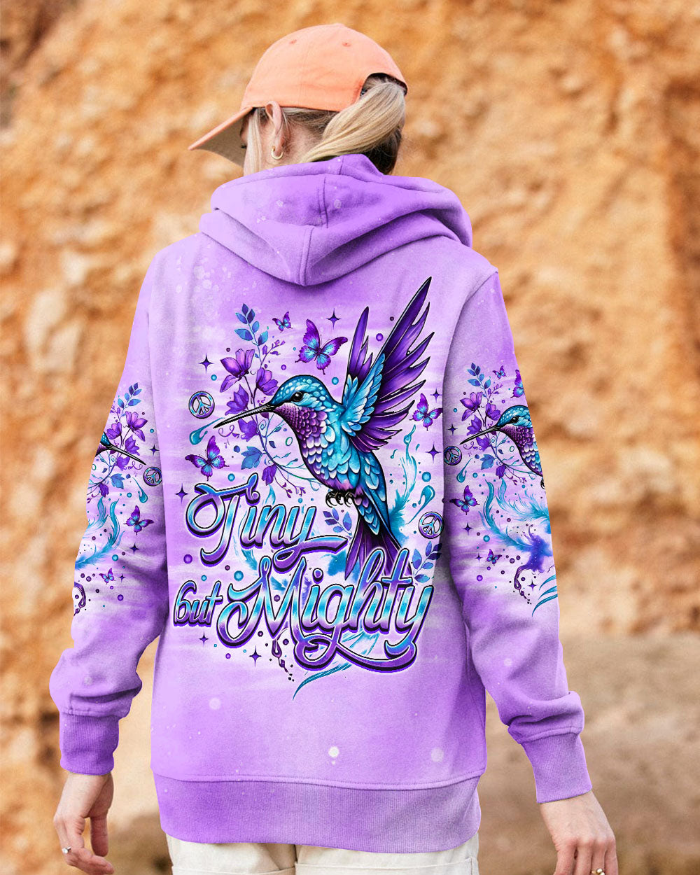 TINY BUT MIGHTY HUMMINGBIRD ALL OVER PRINT - TLNO1809251