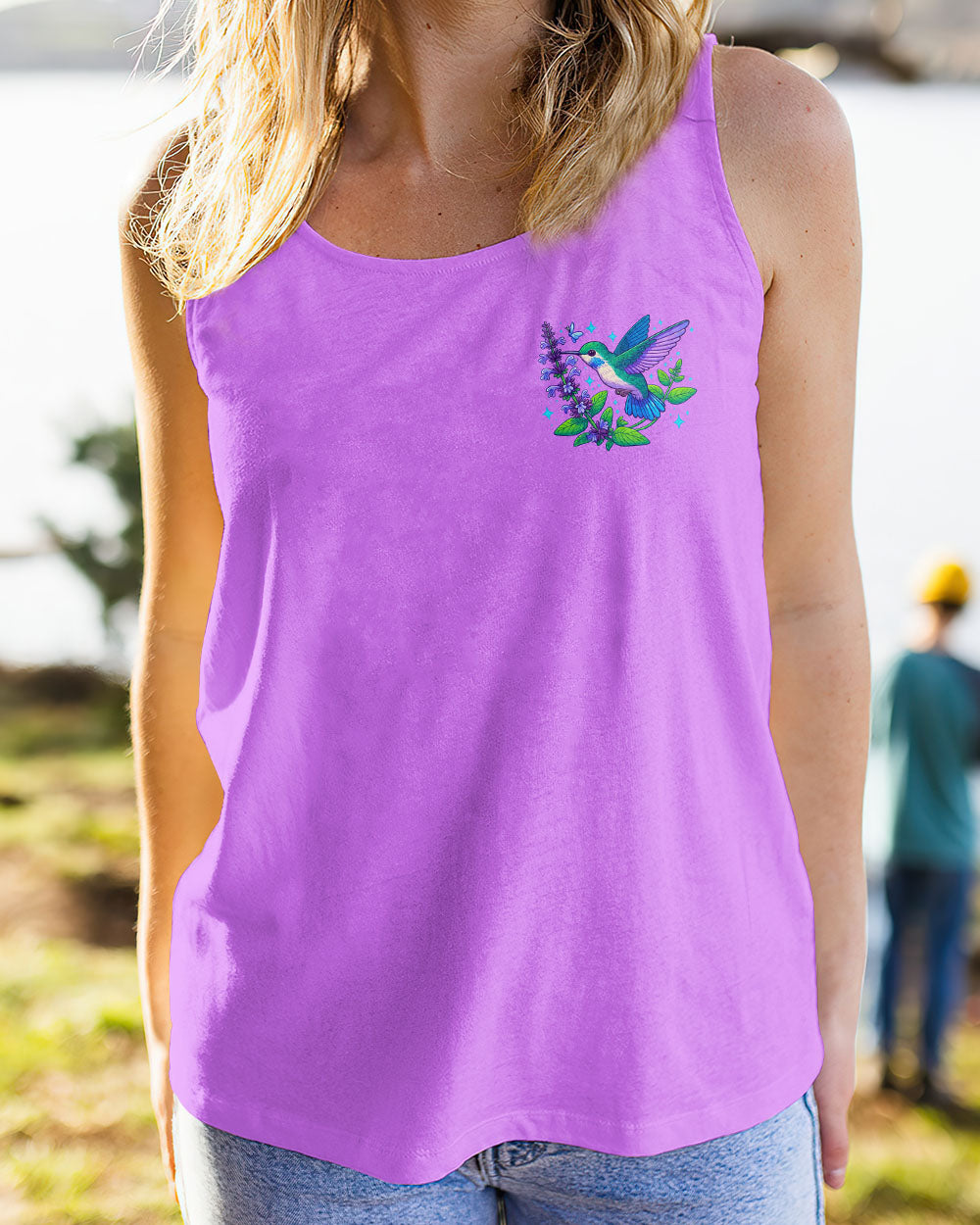 THOUGH SHE BE BUT LITTLE SHE IS FIERCE HUMMINGBIRD ALL OVER PRINT  - TLNO1809253
