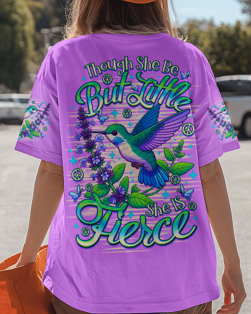 THOUGH SHE BE BUT LITTLE SHE IS FIERCE HUMMINGBIRD ALL OVER PRINT  - TLNO1809253