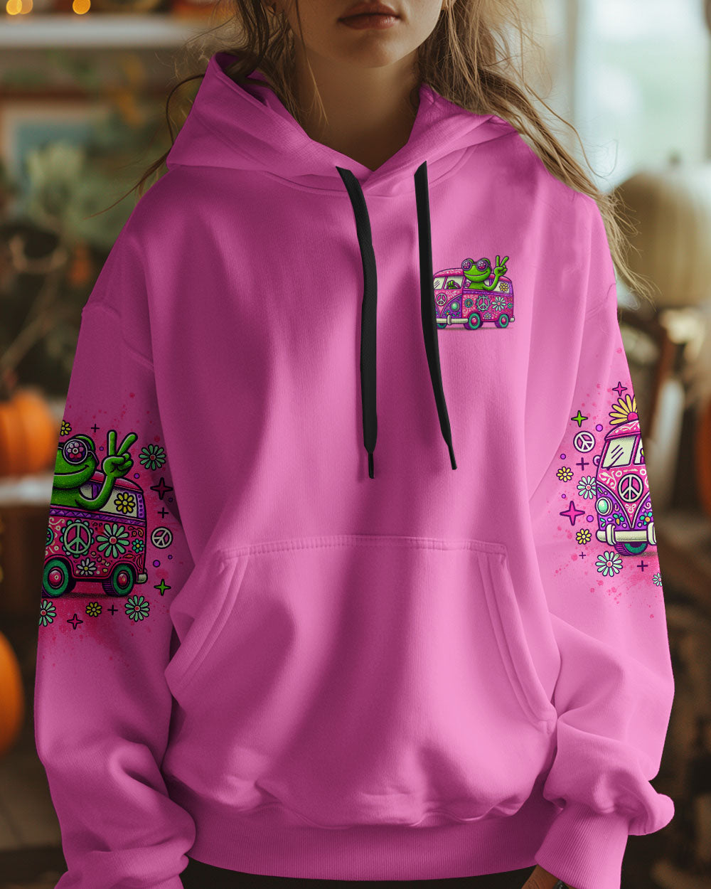 BE YOU THE WORLD WILL ADJUST FROG BUS ALL OVER PRINT - TLNO1810242