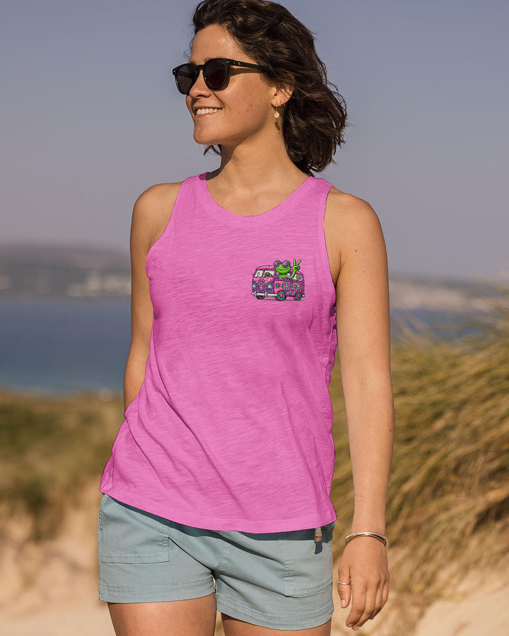 BE YOU THE WORLD WILL ADJUST FROG BUS ALL OVER PRINT - TLNO1810242