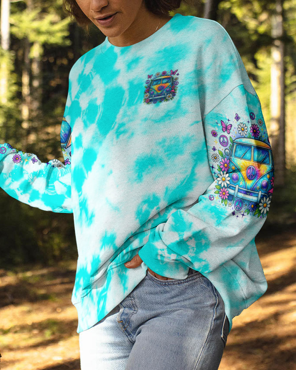 RUNNING AGAINST THE WIND BUS TIE DYE ALL OVER PRINT - TLNO1904253