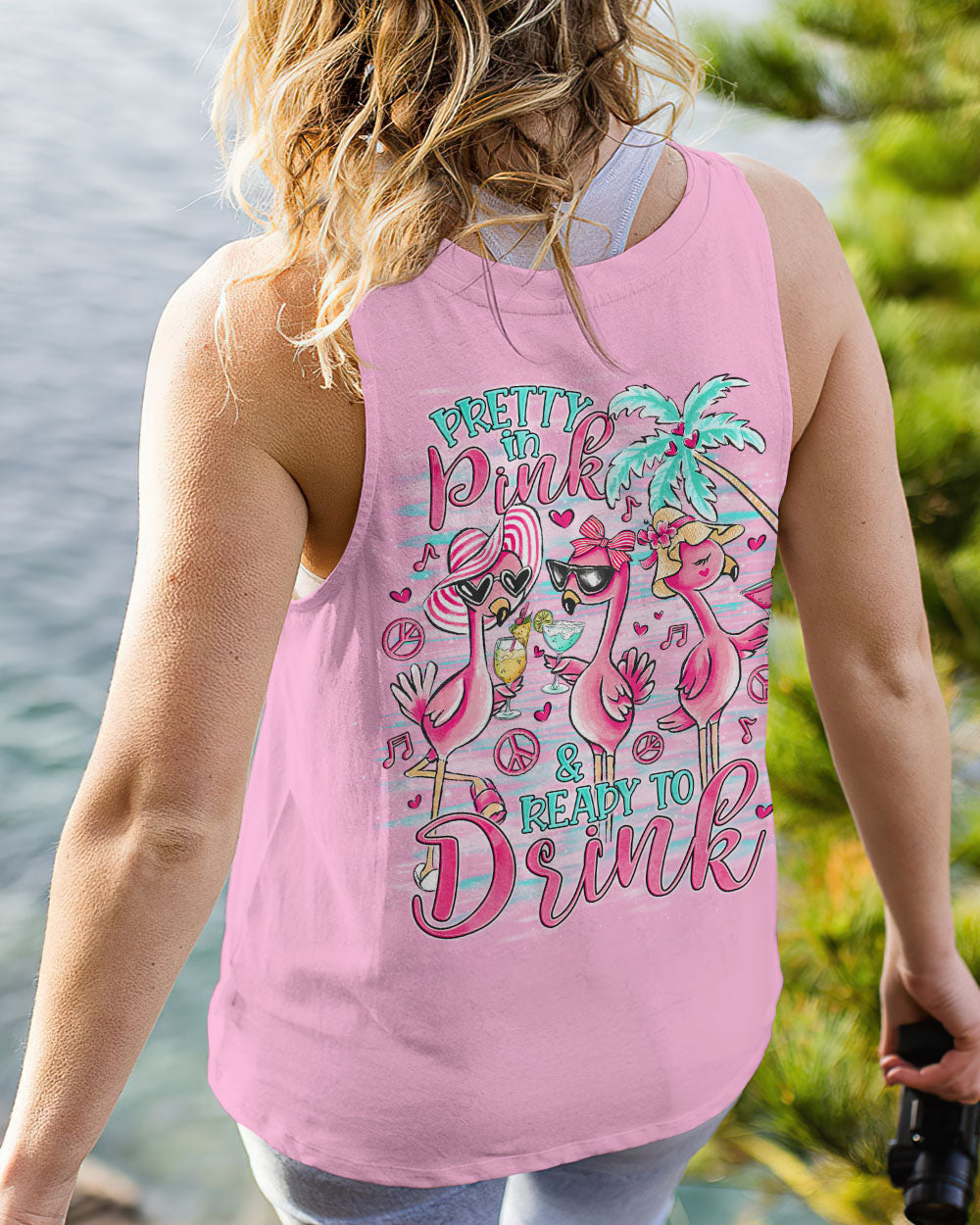 PRETTY IN PINK FLAMINGO ALL OVER PRINT - TLNO1906241