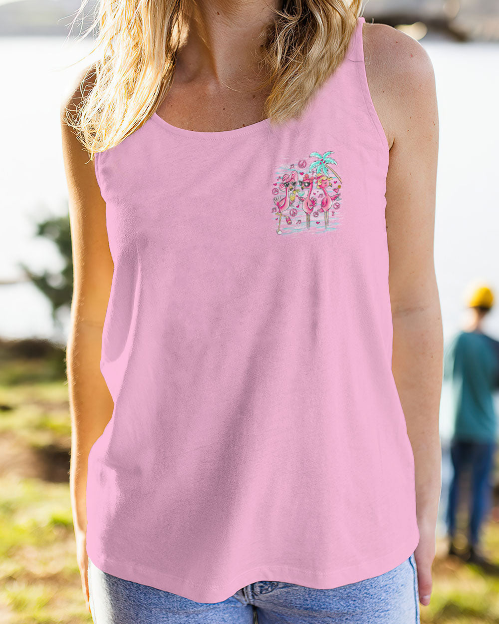 PRETTY IN PINK FLAMINGO ALL OVER PRINT - TLNO1906241