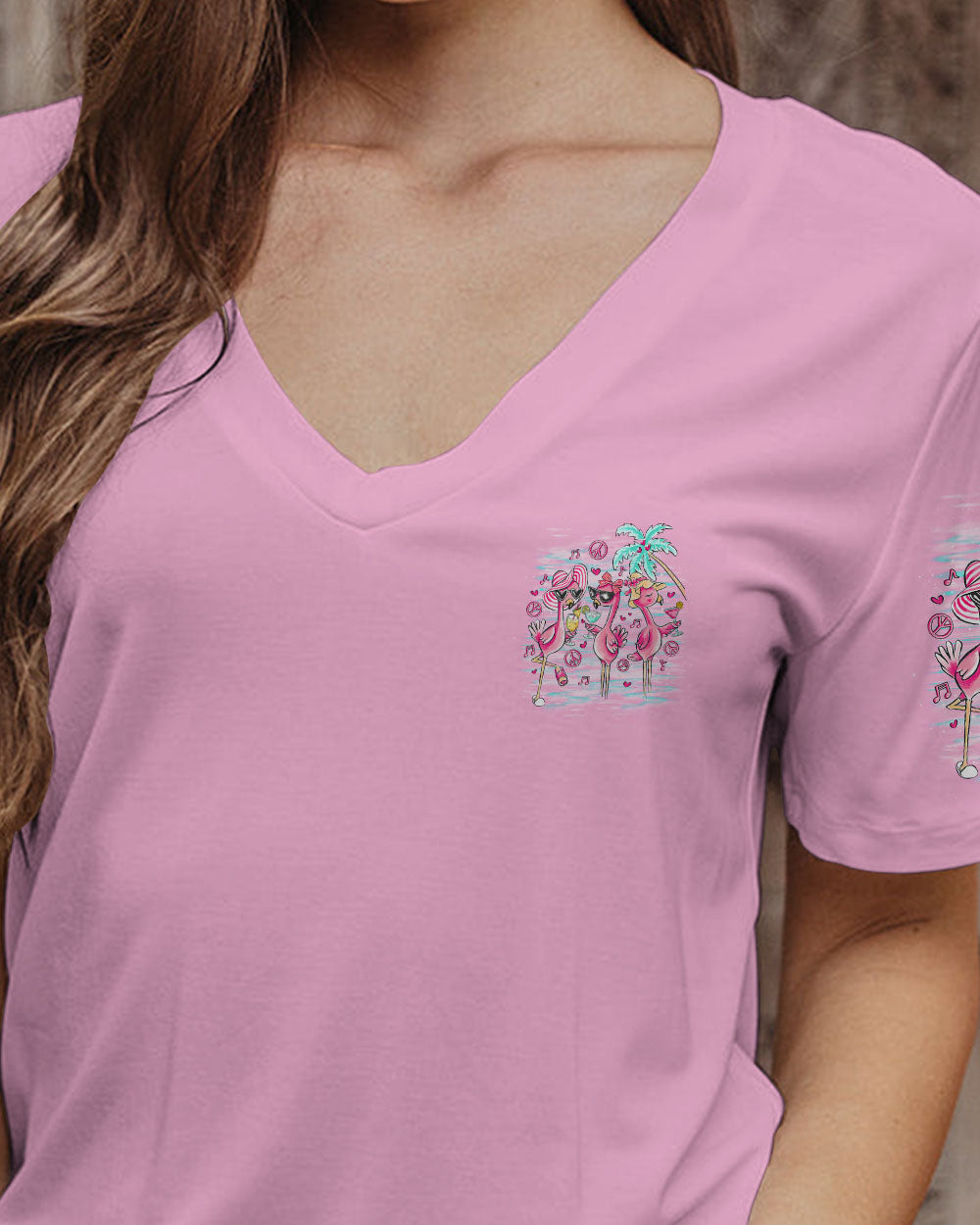 PRETTY IN PINK FLAMINGO ALL OVER PRINT - TLNO1906241