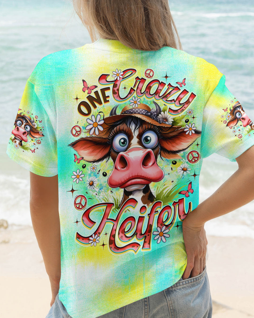 ONE CRAZY HEIFER ALL OVER PRINT - TLNO1908251