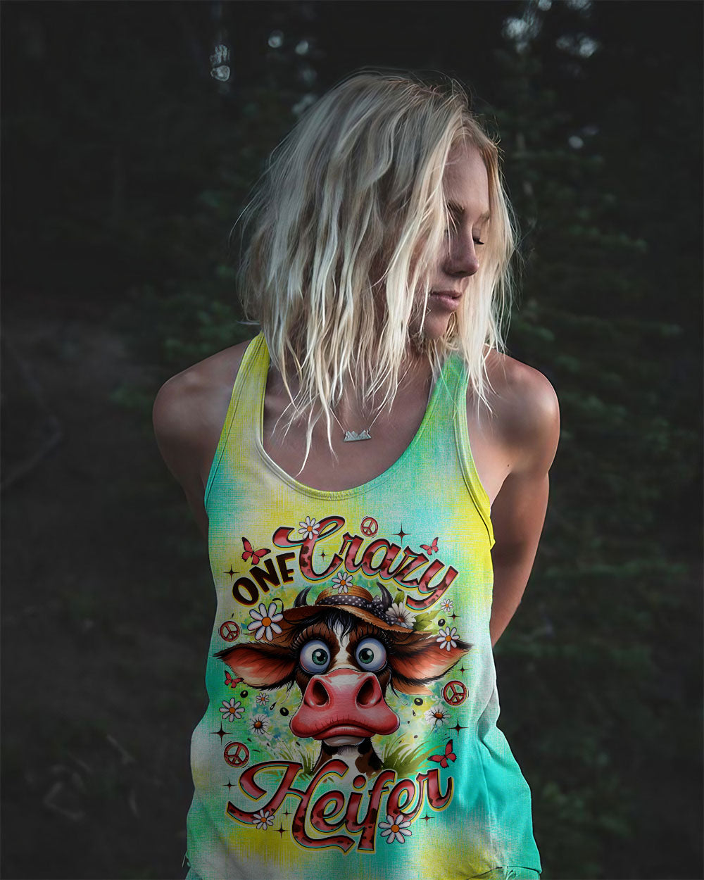 ONE CRAZY HEIFER ALL OVER PRINT - TLNO1908251
