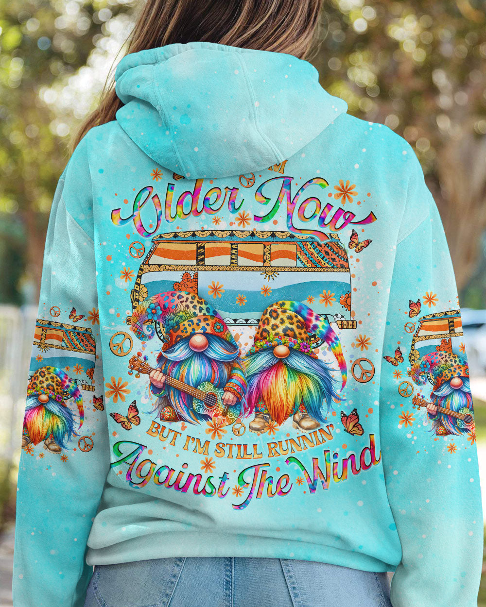 RUNNING AGAINST THE WIND GNOME ALL OVER PRINT - TLNO1911241