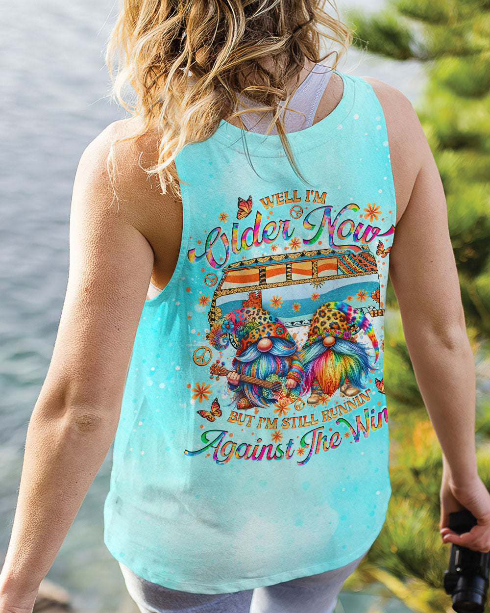 RUNNING AGAINST THE WIND GNOME ALL OVER PRINT - TLNO1911241