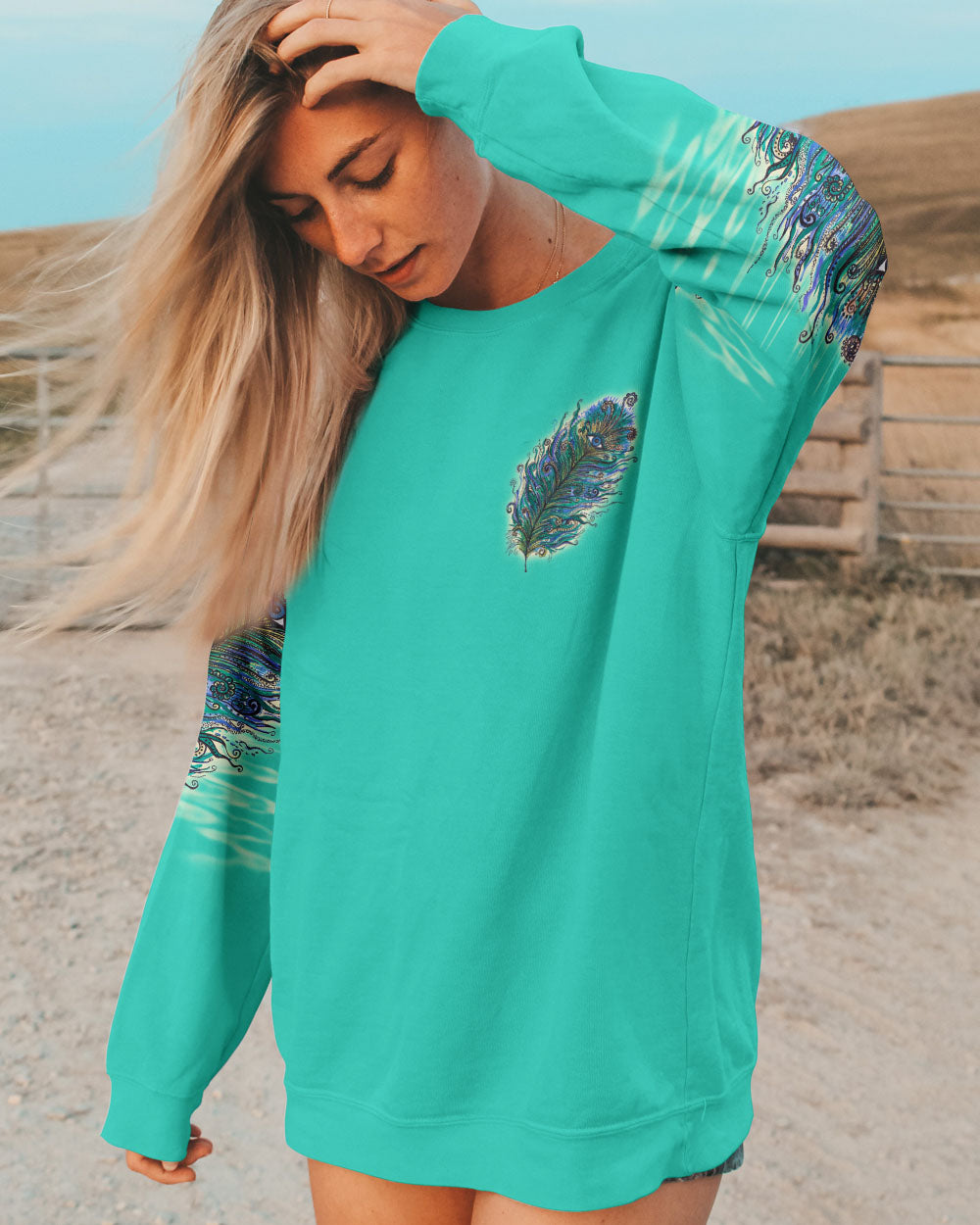 WILD HEART GYPSY SOUL FEATHER ALL OVER PRINT - TLNO2006231