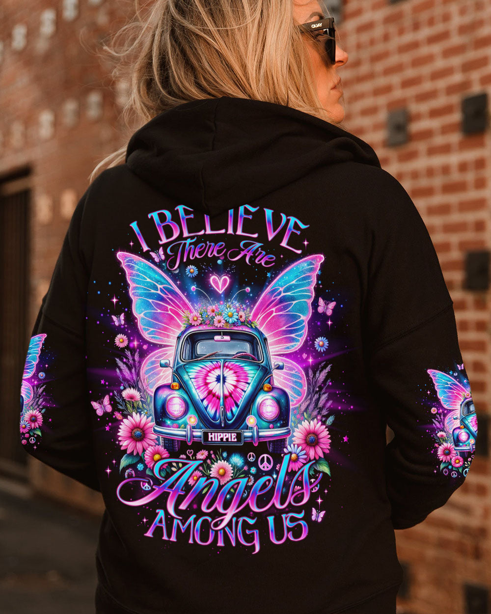 I BELIEVE THERE ARE ANGELS AMONG US CAR WINGS ALL OVER PRINT - TLNO2012231