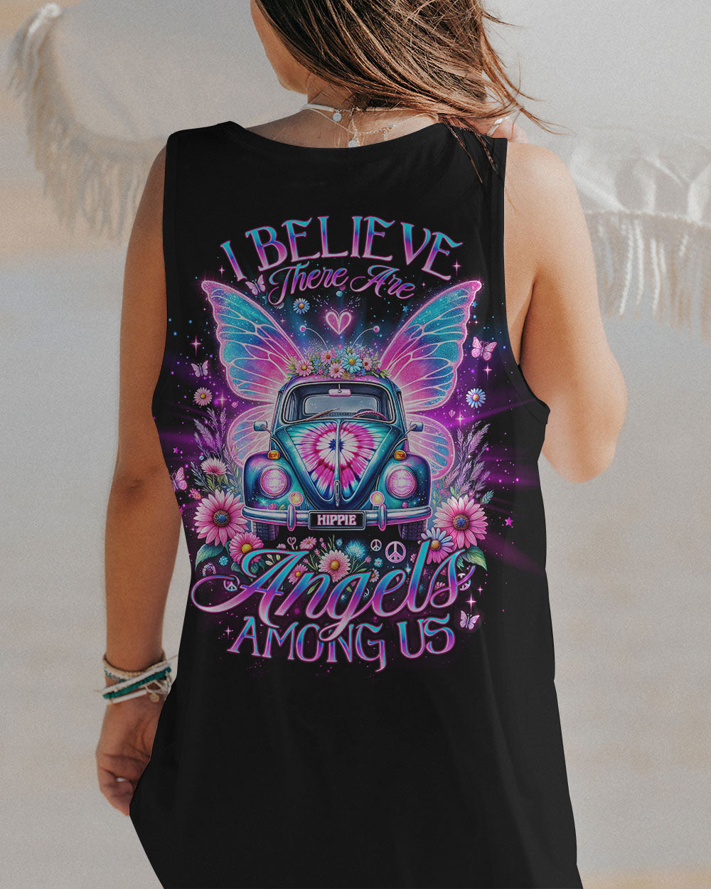 I BELIEVE THERE ARE ANGELS AMONG US CAR WINGS ALL OVER PRINT - TLNO2012231