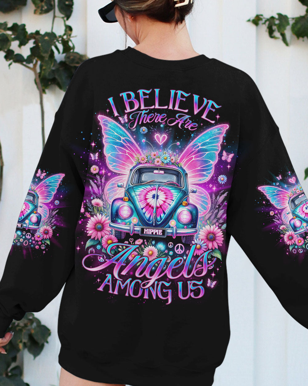 I BELIEVE THERE ARE ANGELS AMONG US CAR WINGS ALL OVER PRINT - TLNO2012231