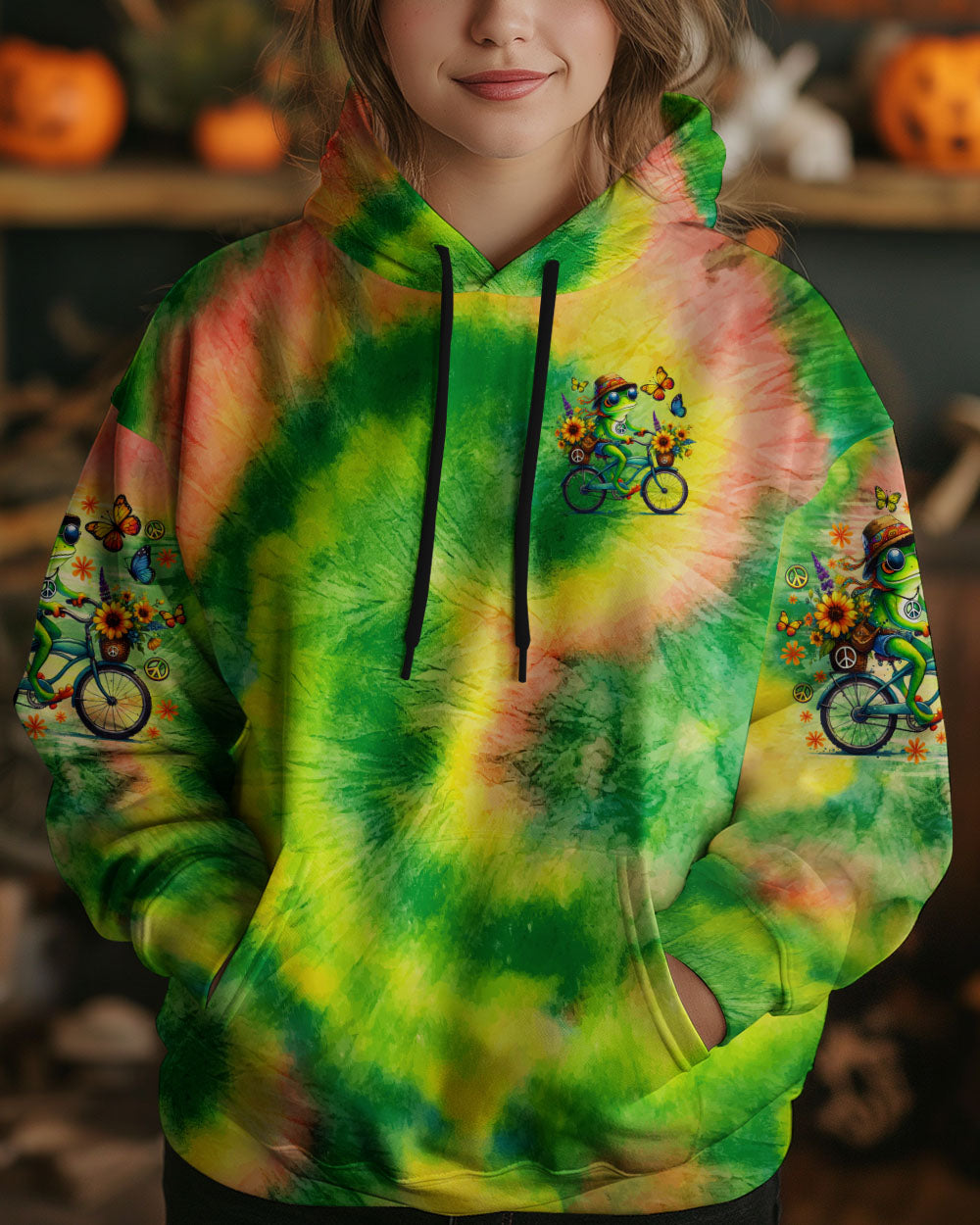 BE YOU THE WORLD WILL ADJUST FROG ALL OVER PRINT - TLNO2101252