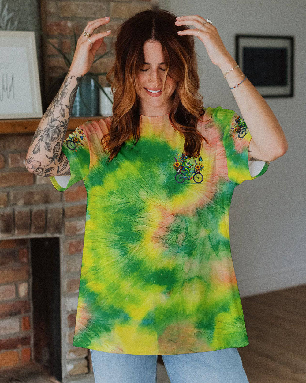 BE YOU THE WORLD WILL ADJUST FROG ALL OVER PRINT - TLNO2101252
