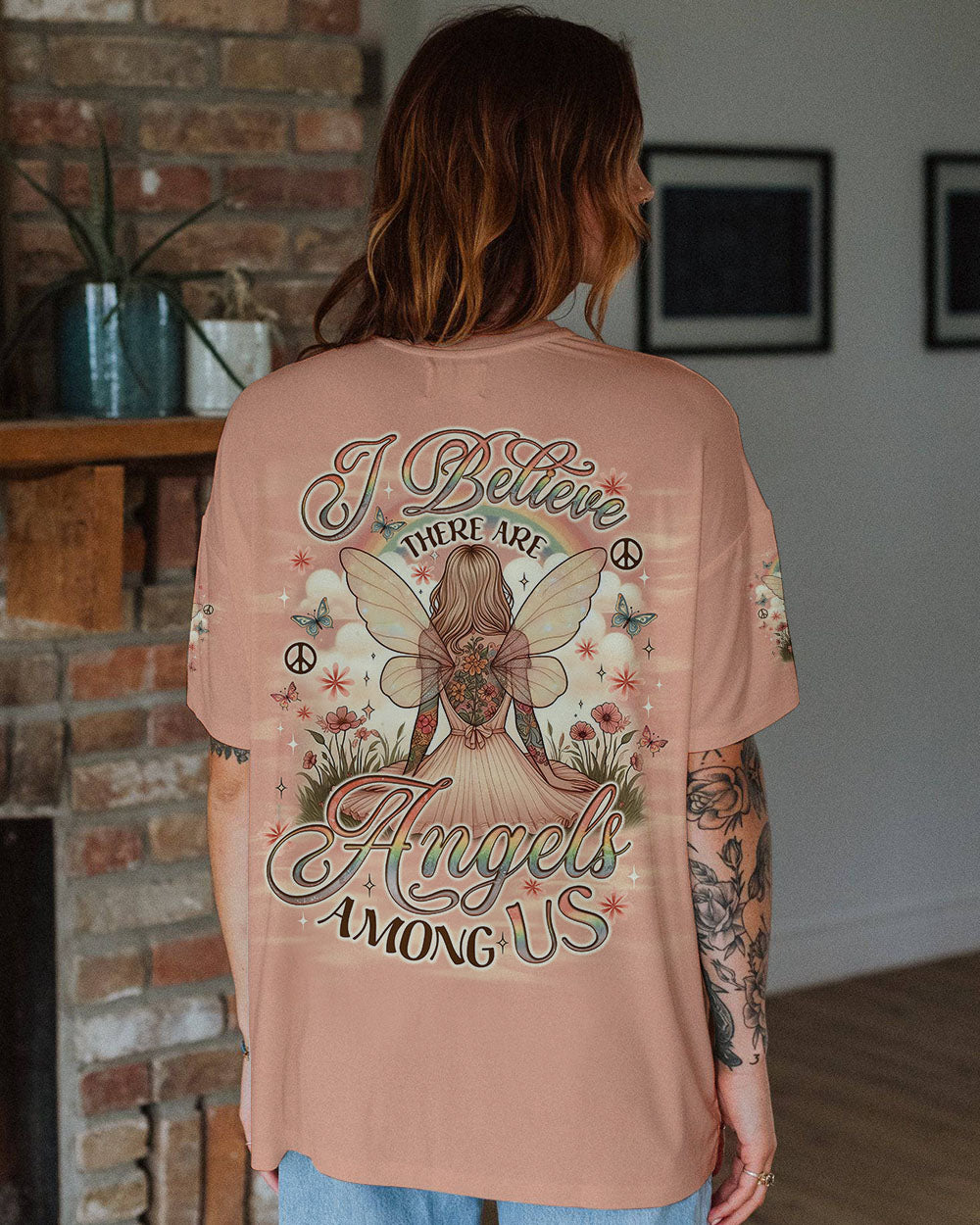I BELIEVE THERE ARE ANGELS AMONG US ALL OVER PRINT - TLNO2102251