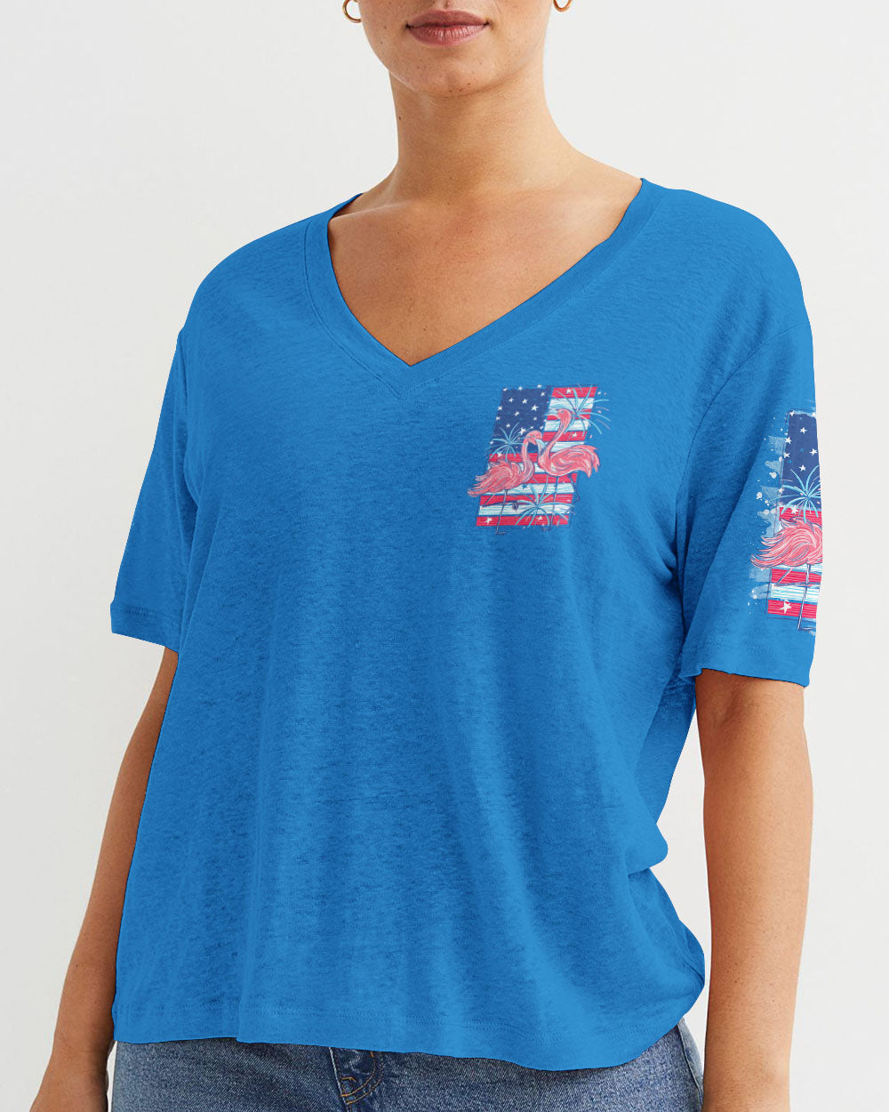 UNITED WE STAND FLAMINGO INDEPENDENCE DAY ALL OVER PRINT - TLNO2105243