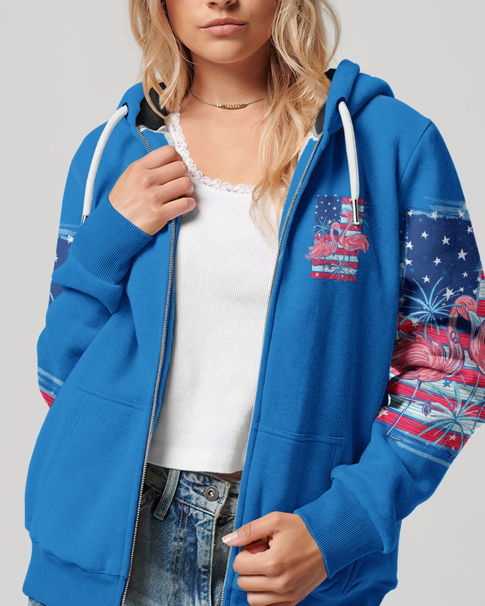 UNITED WE STAND FLAMINGO INDEPENDENCE DAY ALL OVER PRINT - TLNO2105243