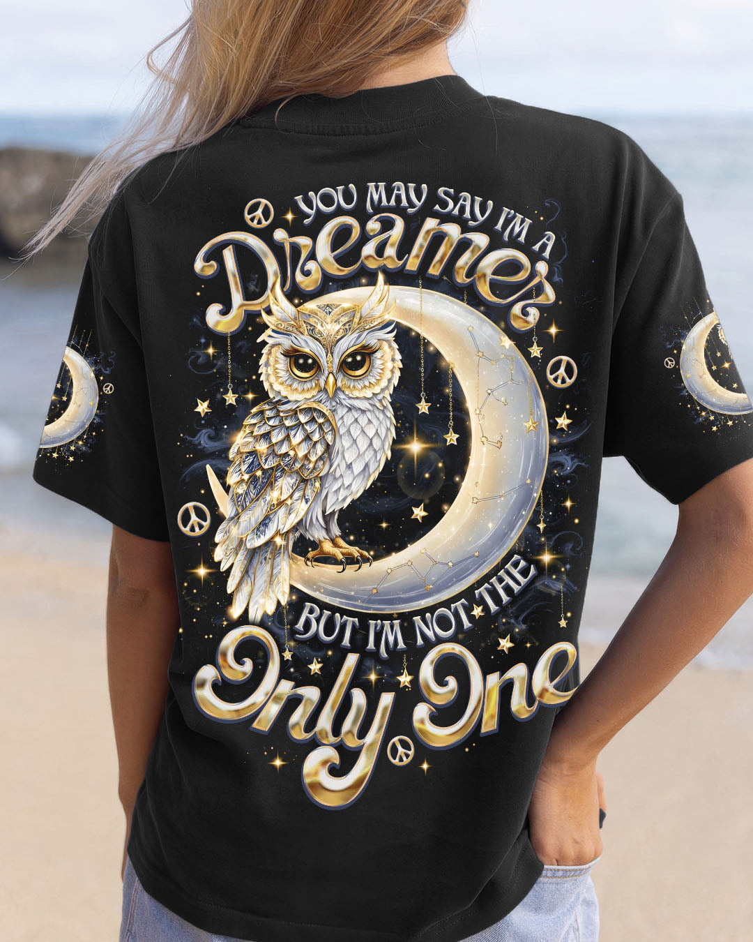 YOU MAY SAY I'M A DREAMER OWL MOON ALL OVER PRINT   - TLNO2108251
