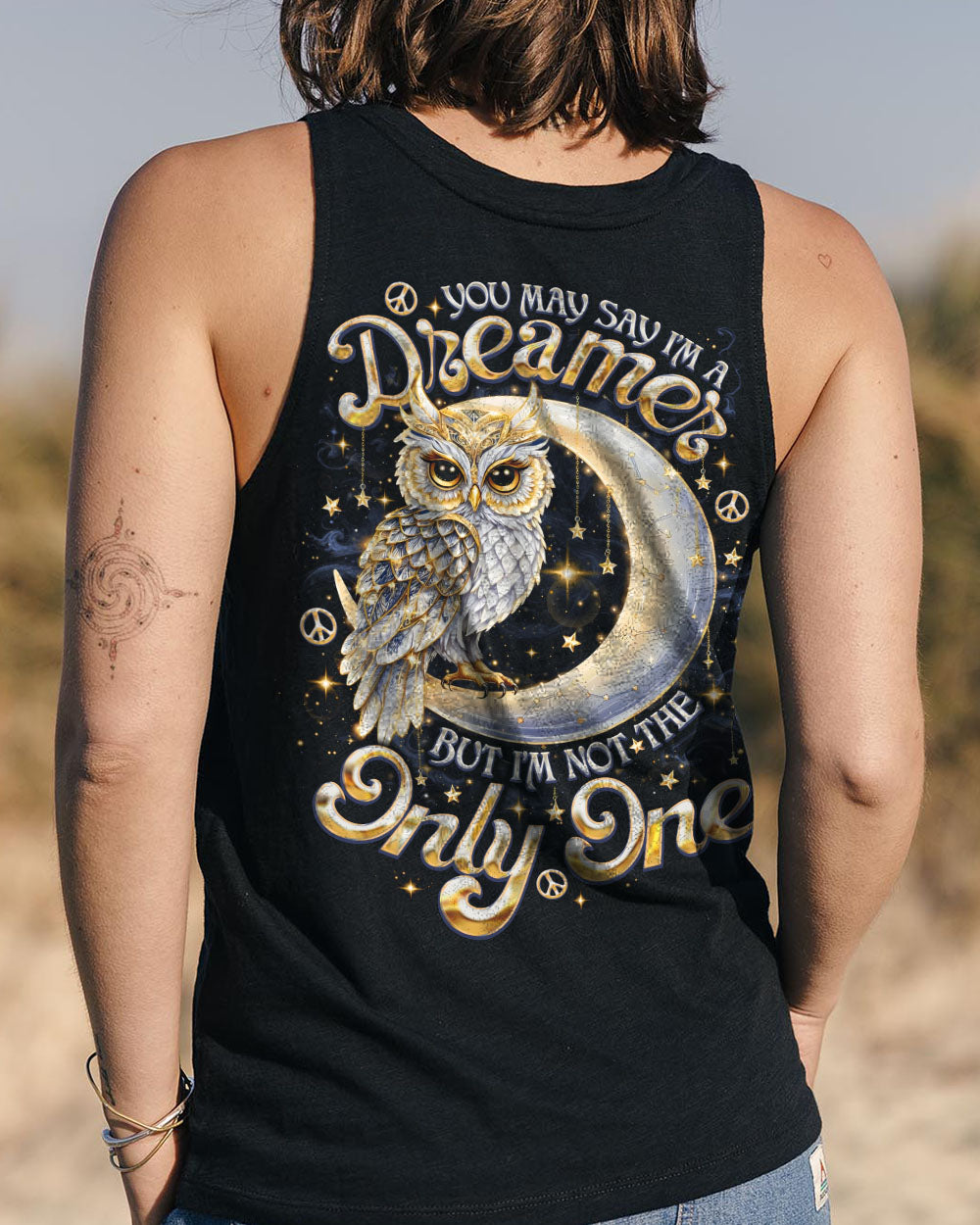 YOU MAY SAY I'M A DREAMER OWL MOON ALL OVER PRINT   - TLNO2108251