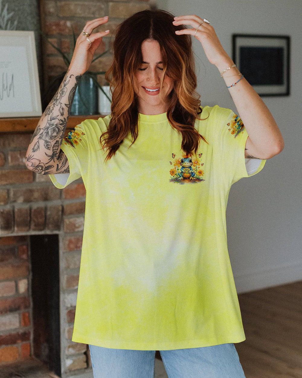 JUST BREATHE FROG ALL OVER PRINT - TLNO2203242