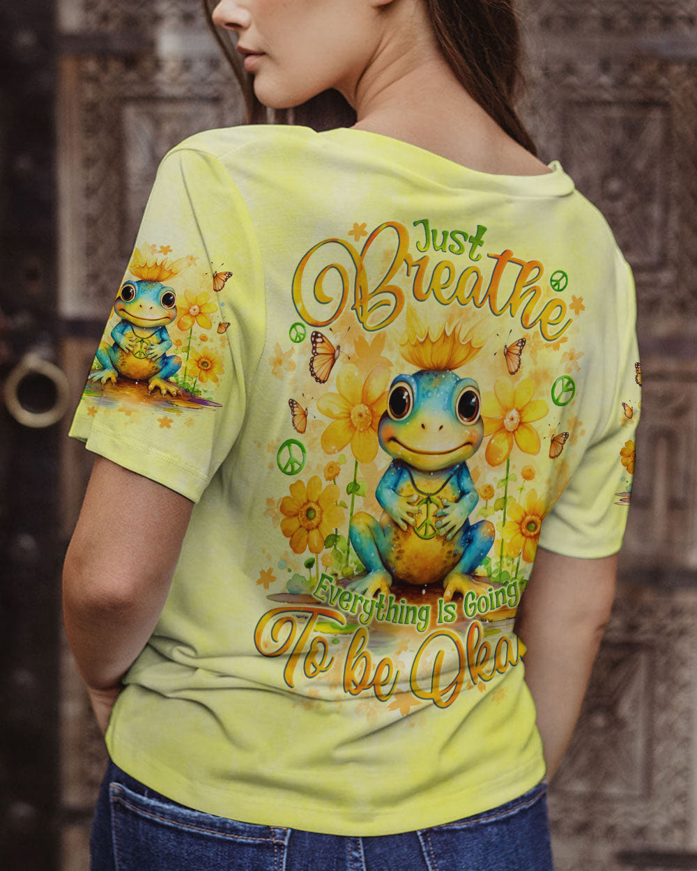 JUST BREATHE FROG ALL OVER PRINT - TLNO2203242