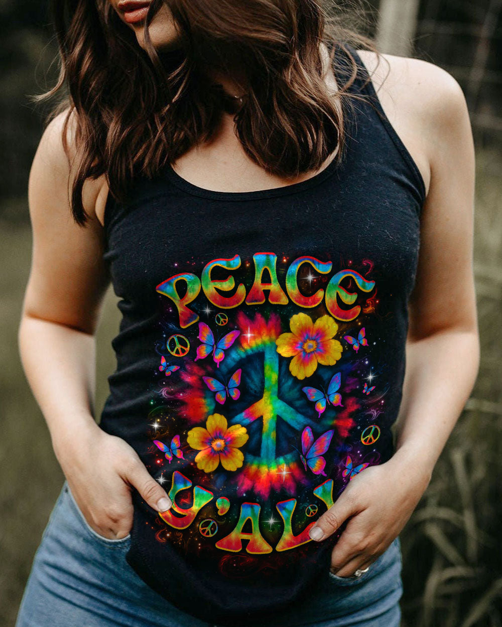 PEACE Y'ALL ALL OVER PRINT - TLNO2205252