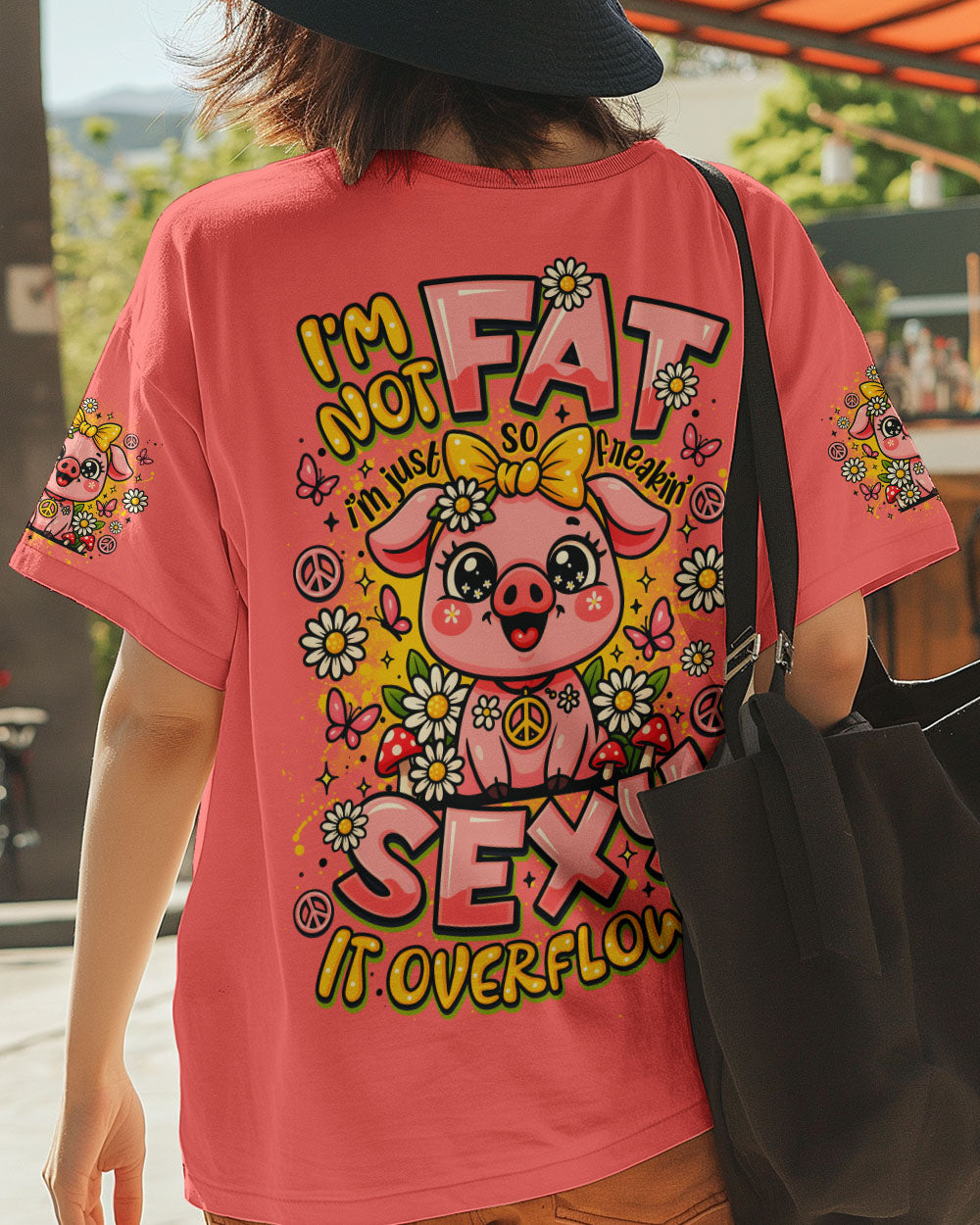 I'M NOT FAT I'M JUST SO FREAKIN SEXY IT OVERFLOWS PIG ALL OVER PRINT - TLNO2208251