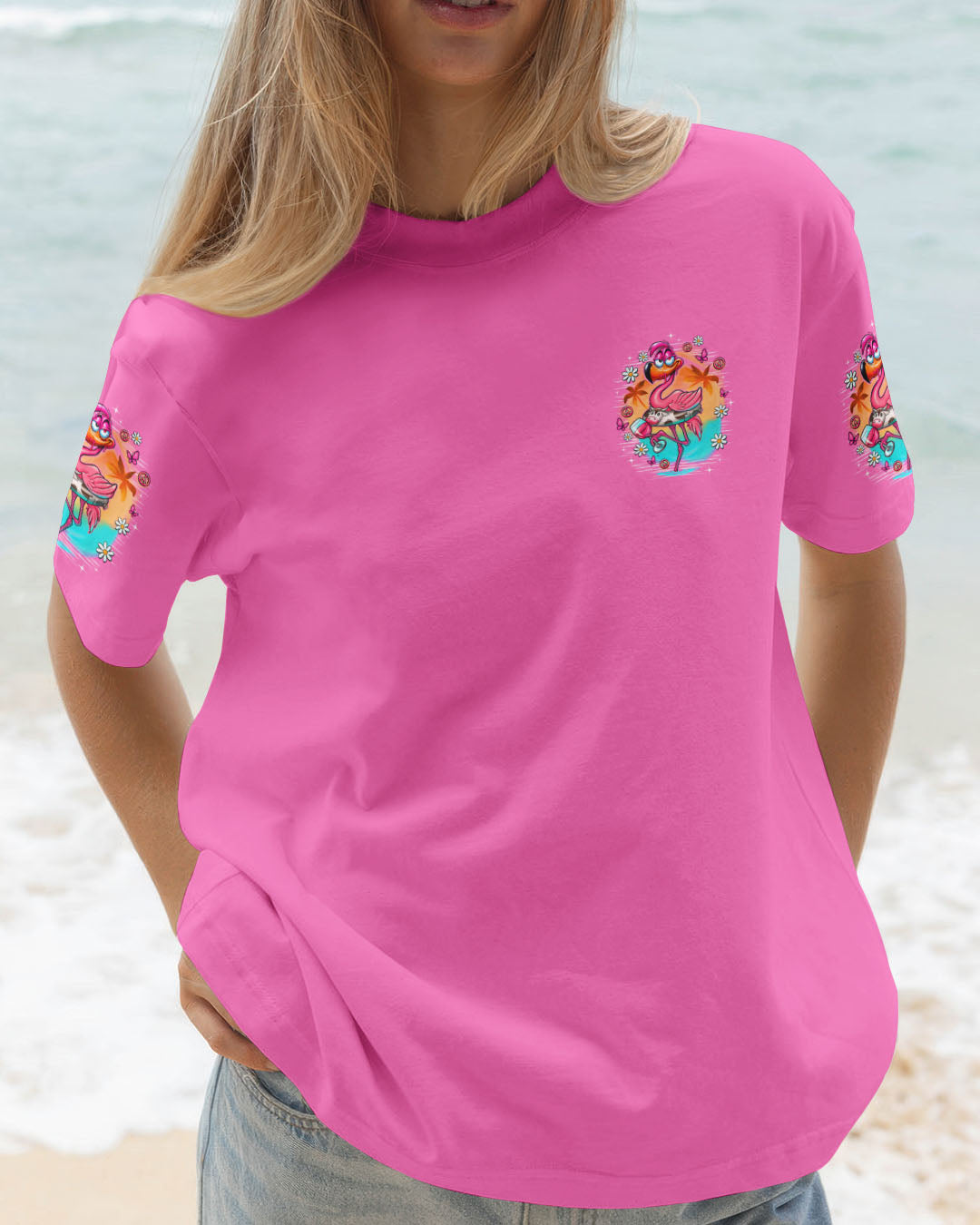 I'M JUST FANCY FLAMINGO ALL OVER PRINT - TLNO2209251