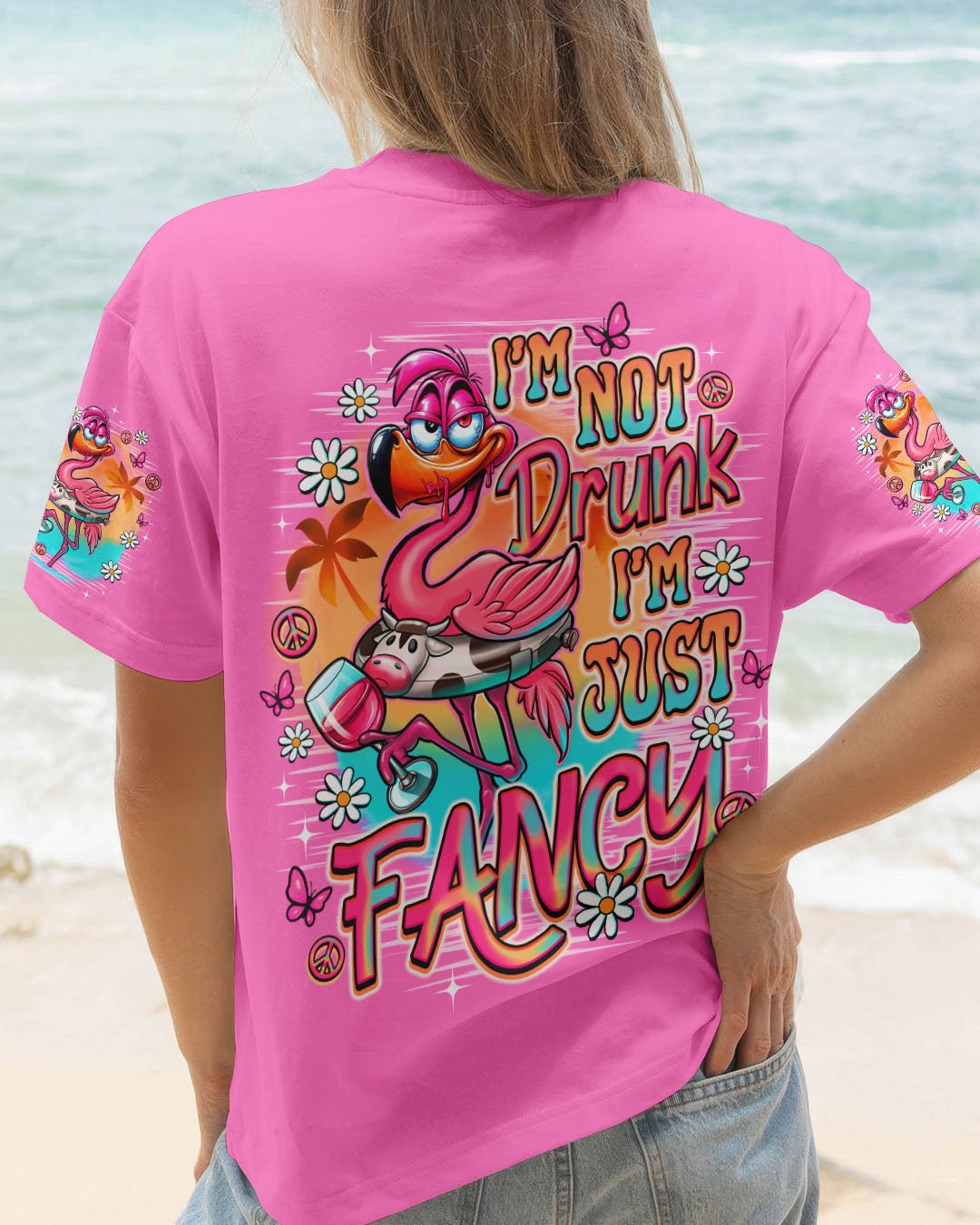 I'M JUST FANCY FLAMINGO ALL OVER PRINT - TLNO2209251