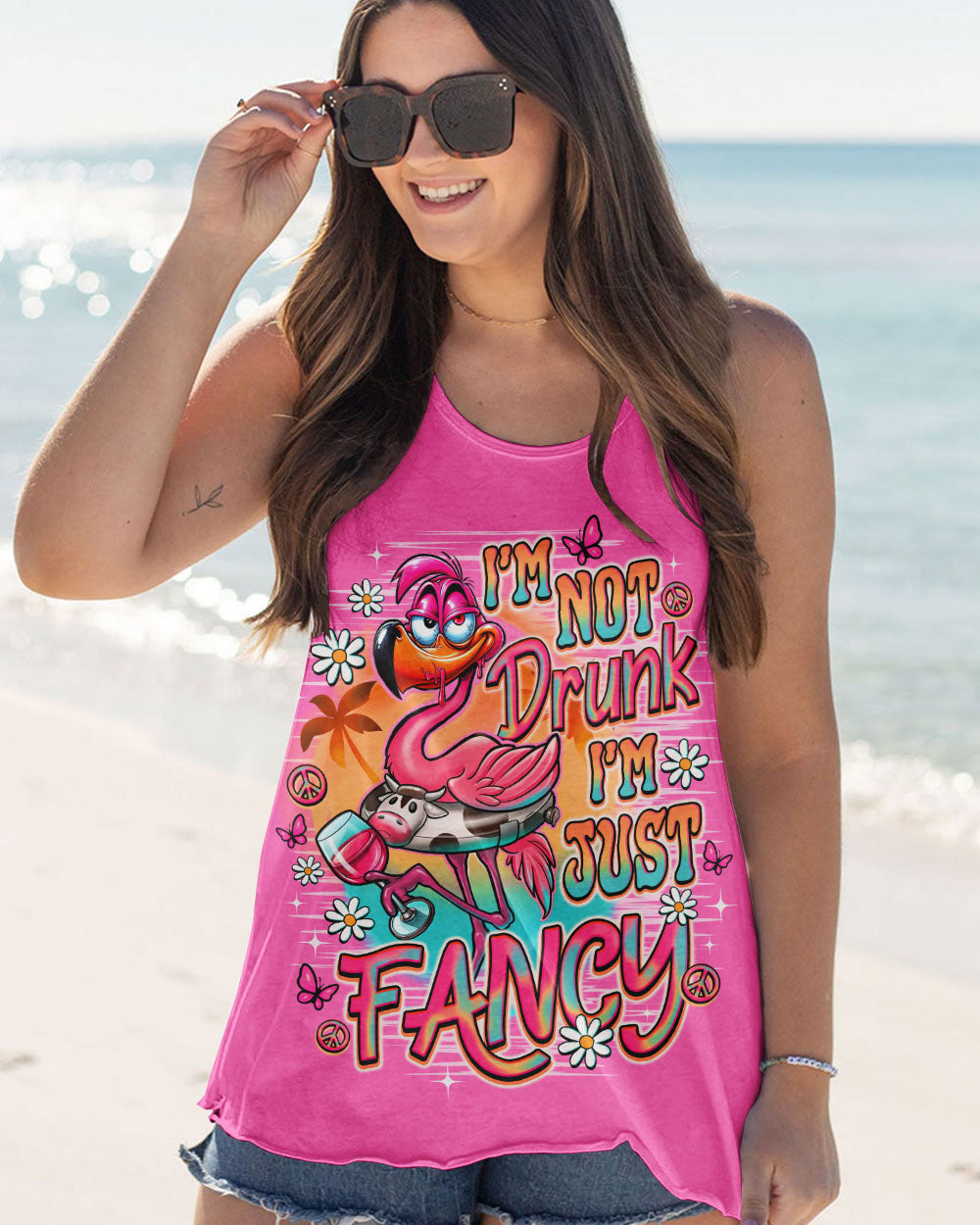 I'M JUST FANCY FLAMINGO ALL OVER PRINT - TLNO2209251