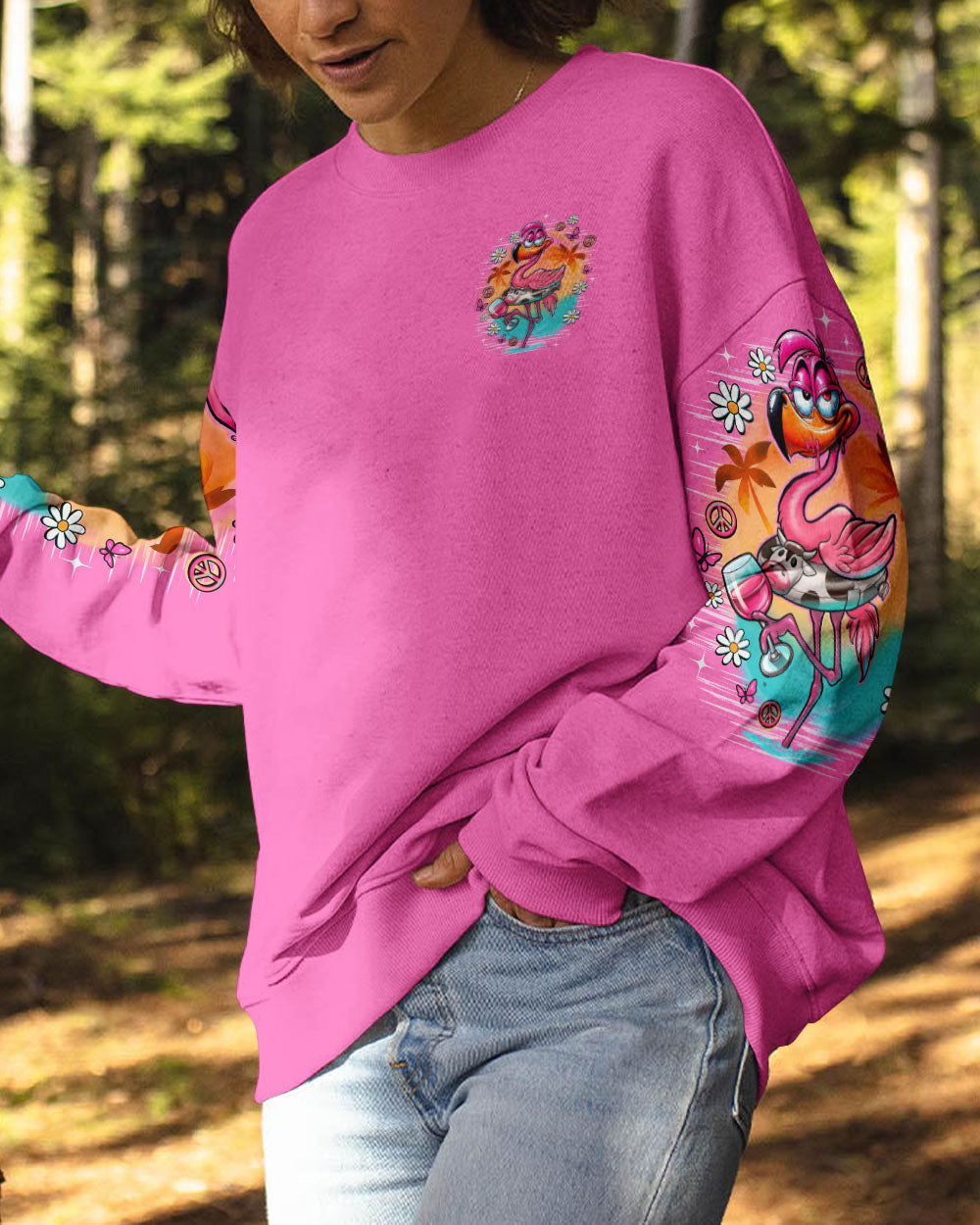 I'M JUST FANCY FLAMINGO ALL OVER PRINT - TLNO2209251