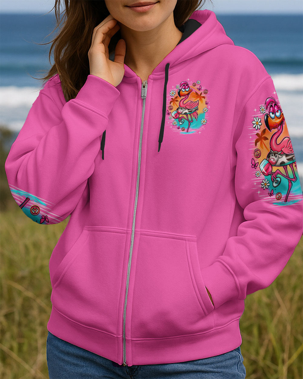 I'M JUST FANCY FLAMINGO ALL OVER PRINT - TLNO2209251