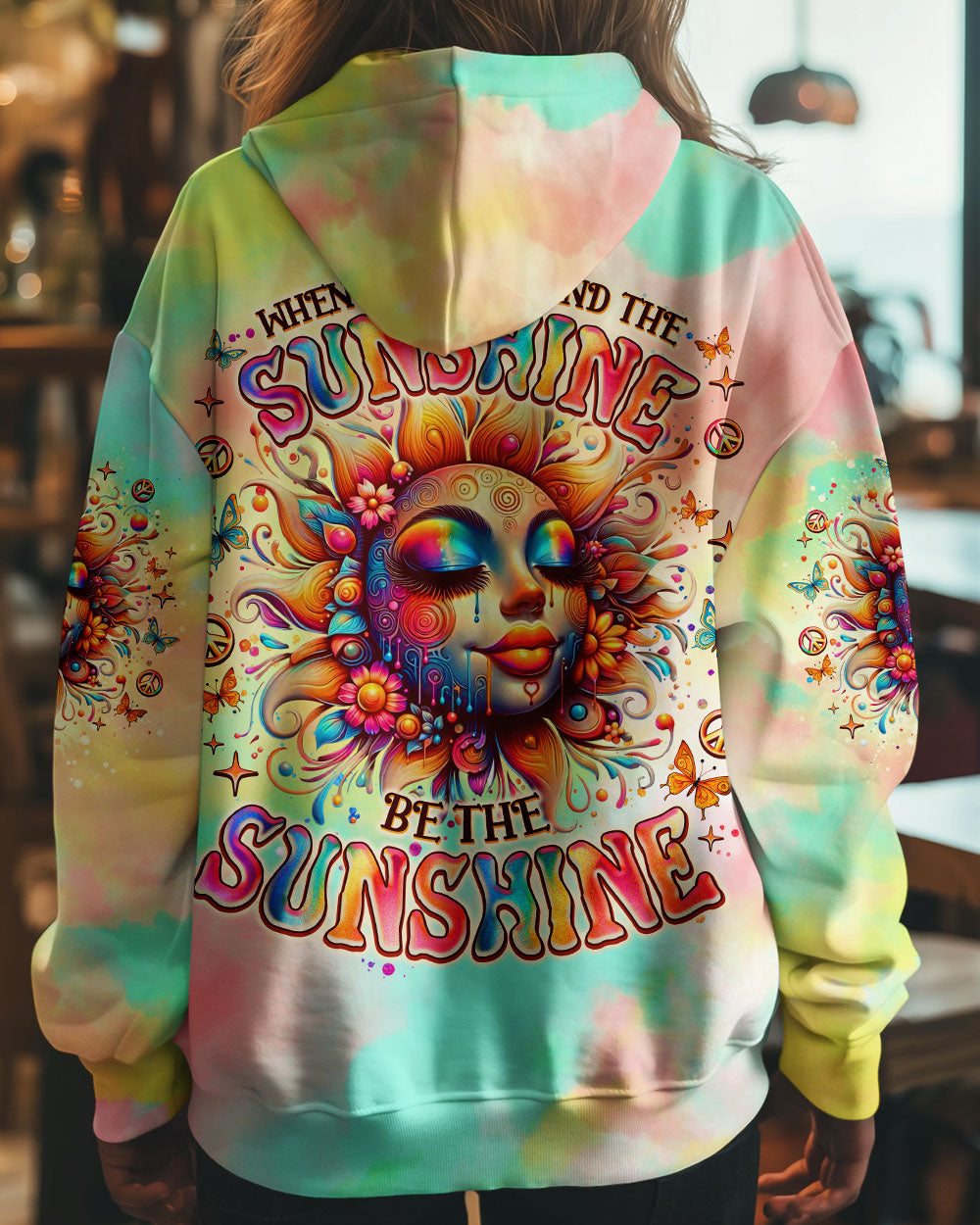 BE THE SUNSHINE SUNFLOWER TIE DYE ALL OVER PRINT  - TLNO2211244